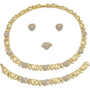 Giffor 14K Gold Filled Necklaces For Women Jewelry Making Stud Earrings Bracelet Earing Gifts