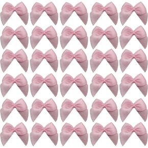 100 PCS أقواس صغيرة أسود للحرف اليدوية ، 1 بوصة صغيرة من أقواس الشريط الساتان الصغيرة البهجة دبابيس DIY الحرف الهدايا حفل زفاف STCKING SCRABKING