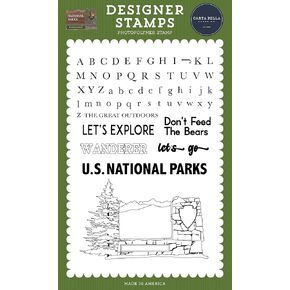 Echo Park Paper National Parks: Destination Sign Stamp Set, Various