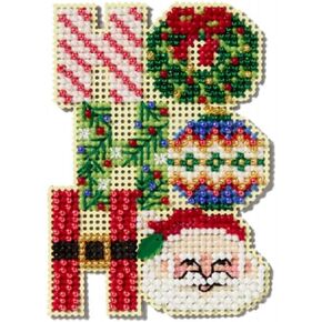Mill Hill Ho Ho Ho 2025 Winter Holiday Seasonal Ornament Beaded Cross Stitch Kit MH182535