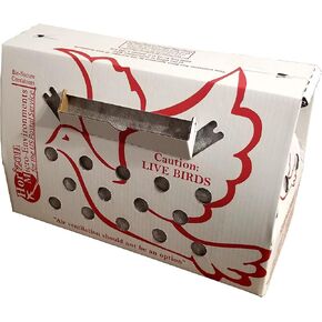 'Vented' Singles Live Chicken Shipping Boxes (10 pack)