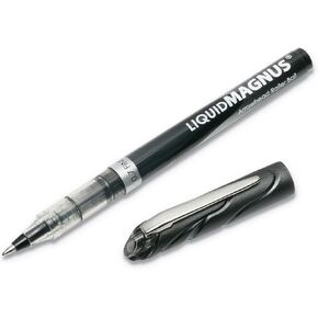 AbilityOne - Liquid Magnus(R) Roller Ball Pen-0.7mm, Black Ink 7520-01-461-2664: Dozen, 12 Item(s)
