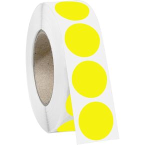 4000 PCS 3/4" Colored Dot Stickers Round Circle Colored Coding Labels ，4 Color Garage Yard Sale Dot Stickers for Toddlers, Classroom，Office