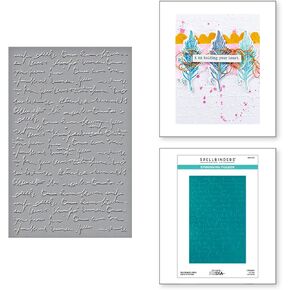 Spellbinders Scribbled Letter Embossing Folder, Multi
