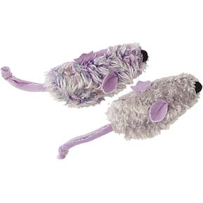 KONG Purple Mouse & Frosty Grey Mouse Catnip Toy, Cat Toy, 2/pack