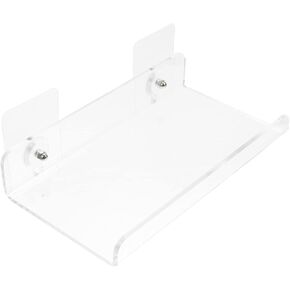Nuobestys Acrylic Wall Book Rack لعرض رف خفيف الوزن لتنظيم الكتب وألبومات الموسيقى للمكاتب المنزلية وديكور التجزئة