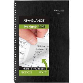 AT-A-GLANCE 2026 Planner, Monthly, 8" x 12", Large, DayMinder, Black (SK20026)