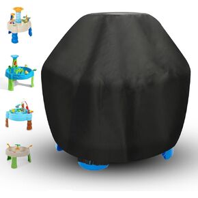 Kids Water Table Cover - Outdoor Water Table for Little Tikes Showers Splash Tower Water Table, Outdoor Toy Cover, Waterproof & Dustproof PU Coating & UV-Resistant