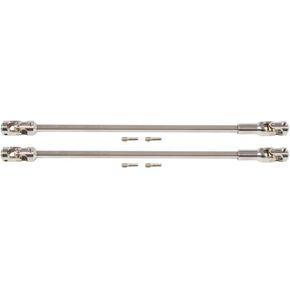 Steel Cut to Length Driveshaft Universal Joint Drive Shaft 68-229mm 2PCS for 1/10 RC Crawler LCG Rigs Sportys Scalers Capra SCX10 Pro (Silver)