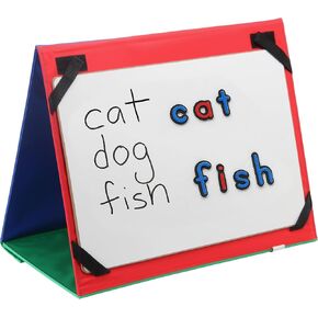 Really Good Stuff Desktop Stand with Magnetic Dry Erase Board - 1 Stand, 1 Board