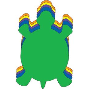 SHAPES ETC. 31 Pcs Turtle Assorted Color Creative Cut-Outs 5.5in Ocean Decor Spring Summer Decorations Reptile Learning Games VBS Classroom Bulletin Boards Kids’ School Craft Projects USA Made