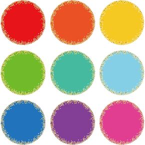 108 Pcs Confetti Circles Cutouts Paper Circle Bulletin Board Decorations 3.54 Inch Colorful Round Cut-Out Accents Paper Circle Shape for DIY Craft Back to School Classroom Bulletin Board Wall Decor