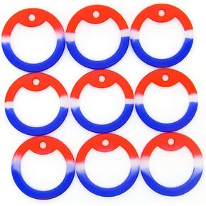 Pack of 50 OnDepot Red White & Blue USA Camouflage Military Army Dog Tag Silencer Silicone/Rubber Silencer