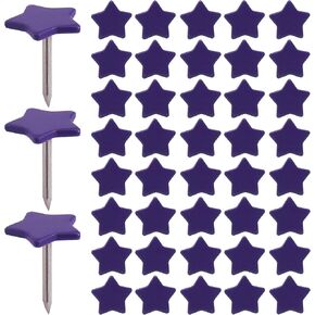 Push Pins Star Shape Cork Board Decoration Pins Message Drawing Pin Map Tacks,Pack of 100 (Silver), HH0168