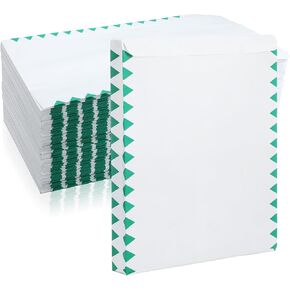 Dianelhall 100 Pcs Tear Resistant Expansion Envelopes - 10" x 13" Expandable Mailer Envelopes Hdpe Nonwoven Material with Self-adhesive Closure for Secure Mailing