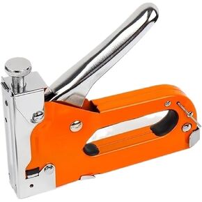 Oil-Free Pneumatic Staple Gun 4 in 1 Staple Gun Kit U-Shaped Nail Gun Heavy Duty Staple Gun with Stapler Remover and 1200pcs Staples Home Upholstery Tools