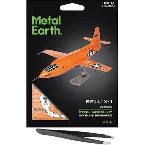 Fascinations Metal Earth Bell X-1 3D Metal Model Kit Bundle with Tweezers