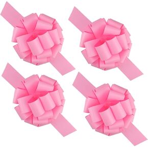 4 Pcs Giant Bows,12 Inches Big Gift Bow for appliances,Bikes,Table Decorations and Party Events (Pink) in Kuwait