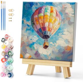 Natuyalo Colorful Sailboat Paint by Numbers Kits for Adults Beginners Framed - Sunset Landscape Paint by Number for Adults with Frame, Easy Canvas Painting for Wall Decoration 12x12 Inch