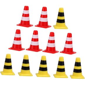 TOYANDONA 30pcs Traffic Sign Cognitive Bright Roadblock Models for Early Transportation Education Plaything for Childrens Learning and Imaginative Play