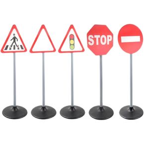 Traffic Signs Set Learning Ability Education for Playground Home