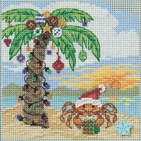 Mill Hill Sandy Claws 2025 Buttons & Beads Winter Series Counted Cross Stitch Kit MH142531