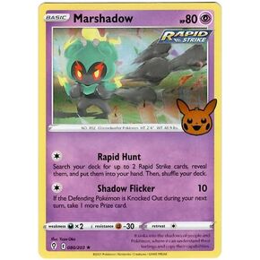 Pokemon - Marshadow 080/203 - Trick or Trade 2023 - Holo Foil - Halloween Stamp Exclusive