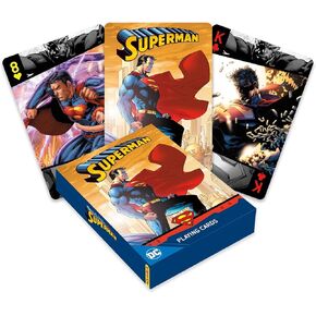 AQUARIUS DC Comics Superman Playing Cards – Superman Themed Deck of Cards for Your Favorite Card Games - Officially Licensed Superman Merchandise & Collectibles