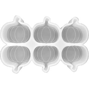 Fall Pumpkin Vent Clip Freshie Mold Bulk Scented Aroma Beads 3.9 x 6.1" Tray, 2x2" Individual Pumpkins Halloween Southern Car Candle, Soap, Freshie Oven Safe Silicone Heat Resistant