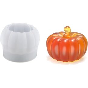 3D Pumpkin UV Epoxy Resin Silicone Mold Casting Mold for DIY Ice Soap Candle Aromatherapy Table Home Ornaments Halloween Decoration Crafts