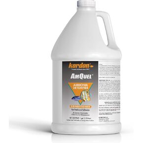 Kordon AmQuel One-Step Aquarium Water Conditioner - Removes Chlorine & Chloramines Fast, Detoxifies Ammonia, for Freshwater & Saltwater Aquariums, 1-Gallon