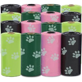 120Pcs Thick Dog Poop Bags Rolls, Leak-Proof Poop Bags for Dog and Cats Litter, 9x13 Inch Scented Pet Waste Bag for Small - Large Dogs Walking, Fits Most Doggie Bag Holder for Leash
