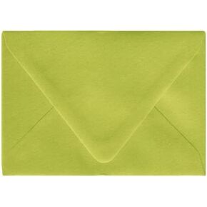 Sour Apple Green A1 Euro Flap Envelopes, 3 5/8 x 5 1/8 inches, Set of 10, Made from Pop-Tone Paper