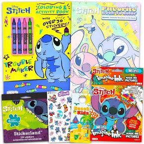 Disney Ultimate Lilo and Stitch Coloring Set - Bundle with Coloring Book, Activity Book, Imagine Ink Mess-Free Pages, Stickres, More | Stitch Books for Kids, Boys, Girls