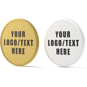 10 Personalized Metal Pocket Coins, Full-Color Print Your Logo and Text, Custom Challenge Coins, Present for Company Club Events, Teacher Appreciation, Wedding, Anniversary, Birthday