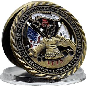 US Army Challenge Coin - 1.57 Inch Military Coin with 'This We'll Defend' and Army Values, for Veterans and Military Enthusiasts