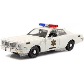 1975 Dodge Coronet White "Hazzard County Sheriff" 1/24 Diecast Model Car by Greenlight