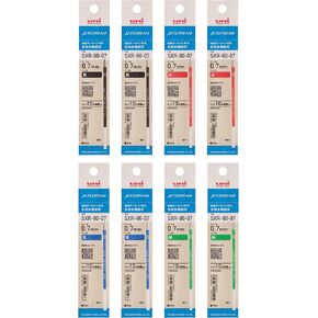 Mitsubishi Pencil Jetstream Multi-Functional Ballpoint Pen Refill, 0.38, 4 Colors x 2 Pens H.SXR8038K4C8