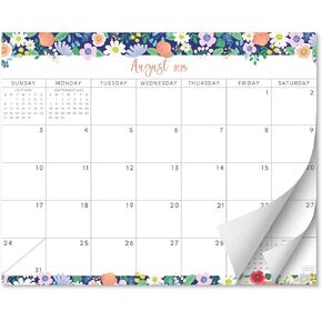 S&O Floral Magnetic Fridge Calendar from July 2025-Dec 2026 - Tear-Off Refrigerator Calendar to Track Events & Appointments - 18 Month Magnetic Planner for Fridge for Easy Planning - 8"x10" in.