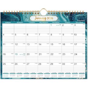 Wall Calendar 2026 - Monthly Calendar January 2026 - December 2026, 11" × 8.5", Twin-Wire Binding, Hanging Loop, Premium Thick Paper Perfect for Organizing