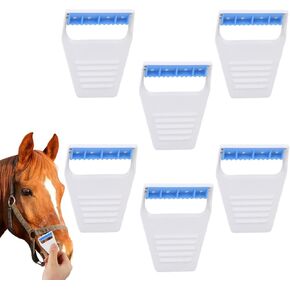 6 PCS Horse Clippers Professional Horse Grooming Supplies Horse Shave Ravors Ravors Kit Horse Grooming ، مناسبة لكلب الحصان (أبيض)