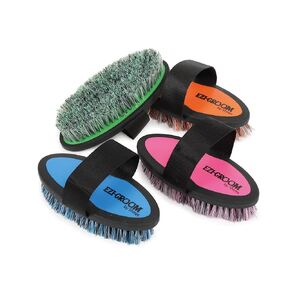 Shires Equestrian Ezi-Groom Grip Body Brush (Bright Pink)