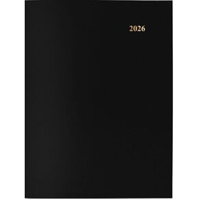 Day-Timer 2026 Monthly Planner Notebook, Black, Large, 8 1/2" x 11"