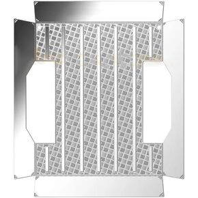 for TRX4-M 1/18 RC Crawler Car Cargo Box Stainless Steel Decorative Piece Spare Part for TRX4-M 1/18 RC Crawler Car Accessories Part(Silver)