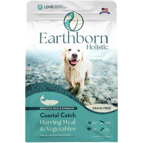 Earthborn Holistic Coastal Catch Dry Dog Food – with Herring Protein – Grain Free – Made in USA, 25 lb