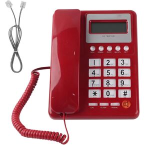 Corded Telephone,Desktop Wired Phone Landline Fixed Telephone with Caller ID for Home Hotel Office