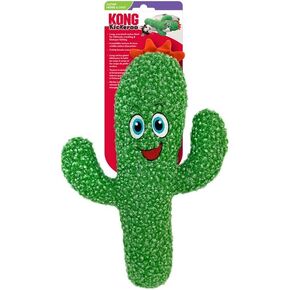 KONG Kickeroo Cactus Cat Toy – Plush Kicker with Crinkle Sound & North American Catnip – Ideal for Wrestling, Kicking & Cuddling