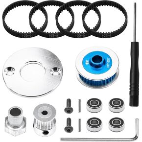TT02 حزام محرك ، RC Car Belt Drive Gears System ، 32T /16T Pulley Pulley Gear ، Gear Metal Spur for Tamiya 1/10
