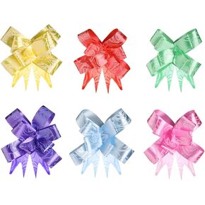 Bows for Gift Wrapping Gift Bows for Presents Pull Bows for Gift Wrapping Gift Bow Rose Bows for Gifts Easy to Assemble Gift Wrap Bows Pull Bow for Package Craft Gift Wedding Party