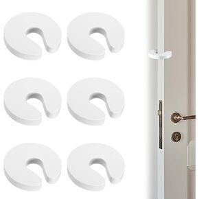 6 Pack Door Finger Pinch Guard, Soft Foam Door Guards Foam Stoppers for Top of Doors Anti Slam Stopper Cat Doors Latch, Holder to Keep Open Safety Protection
